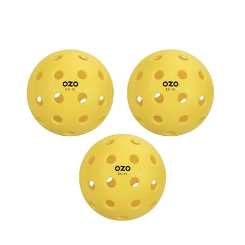 OZO Pickleball - 3er-Set Outdoor-Bälle, 40 Löcher, Spritzgussform, Yellow OZO Pickleball - 3er-Set Outdoor-Bälle, 40 Löcher, Spritzgussform, Yellow von OZO