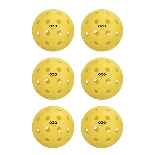 OZO Pickleball - 6er-Set Outdoor-Bälle, 40 Löcher, Spritzgussform, Yellow OZO Pickleball - 6er-Set Outdoor-Bälle, 40 Löcher, Spritzgussform, Yellow von OZO