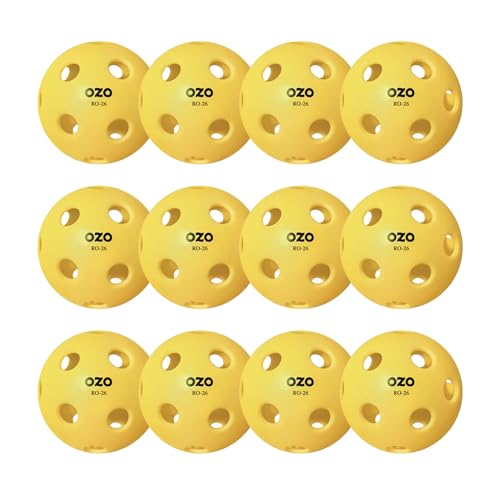 OZO Pickleball - 12er-Set Hallenbälle, 26 Löcher, Spritzgussform, Injection OZO Pickleball - 12er-Set Hallenbälle, 26 Löcher, Spritzgussform, Injection von OZO