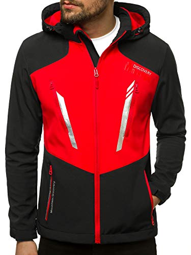 OZONEE Herren Softshell Jacke Regenjacke Wasserdicht Atmungsaktiv Softshelljacke Übergangsjacke Winterjacke Windbreaker Skijacke Winter Kapuze Herrenjacke Outdoor JS/HH022/1C SCHWARZ/ROT M OZONEE Herren Softshell Jacke Regenjacke Wasserdicht Atmungsaktiv Softshelljacke Übergangsjacke Winterjacke Windbreaker Skijacke Winter Kapuze Herrenjacke Outdoor JS/HH022/1C SCHWARZ/ROT M von OZONEE