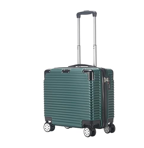 OZSSLJJ 16-Zoll-Boarding-Koffer Handgepäck Kleine tragbare Koffer mit Rädern Gepäck Handgepäck(Green) von OZSSLJJ