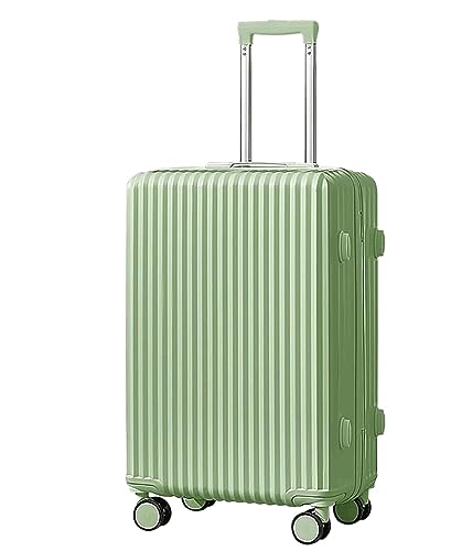 OZSSLJJ ABS Hartschalenkoffer mit Rädern Nass- und Trockentrenntasche Leichtes Gepäck Handgepäck(Green,24 inch) von OZSSLJJ