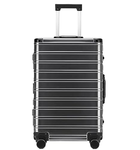 OZSSLJJ Gepäck Koffer mit Rädern Aluminium Magnesium Legierung Koffer Aufgegebenes Gepäck Gepäck Handgepäck(A,24inch) von OZSSLJJ