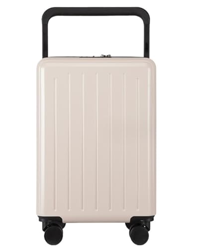 OZSSLJJ Gepäcksicherheit Zahlenschloss Koffer Gepäck Koffer Aufgegebenes Gepäck Gepäck Handgepäck(White,20 inch) von OZSSLJJ