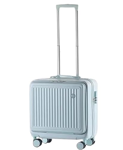 OZSSLJJ Kleines Handgepäck Vordere Abdeckung Vollständig Offener Koffer Gepäck Koffer Aufgegebenes Gepäck Gepäck Handgepäck(Blue,20inch) von OZSSLJJ