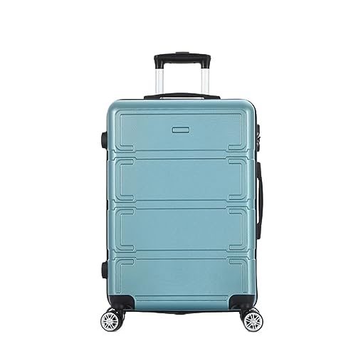 OZSSLJJ Spinner-Gepäck for Damen, höhenverstellbarer Griff for Geschäftsreisen und Reisegepäck(Blue,24in) von OZSSLJJ
