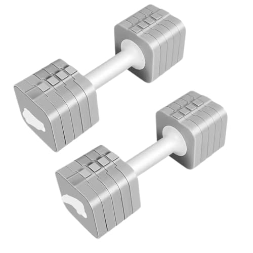 OZWYCY Dumbells Bodybuilding-Übungen, verstellbare Hanteln for Damen, Fitness-Heimtrainingsgeräte, verstellbare Hanteln Kurzhantel(Gray,10KG) von OZWYCY