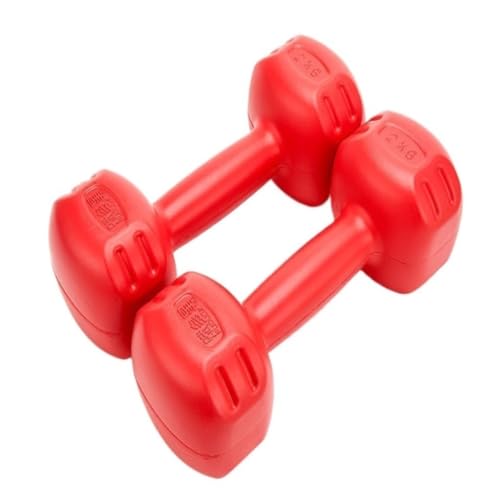 OZWYCY Dumbells EIN Paar Damenhanteln for Heimfitness, Yoga, Armformen Und Abnehmen, 1/2/3 Kg, for Männer Und Frauen Kurzhantel(Red,5kg) von OZWYCY