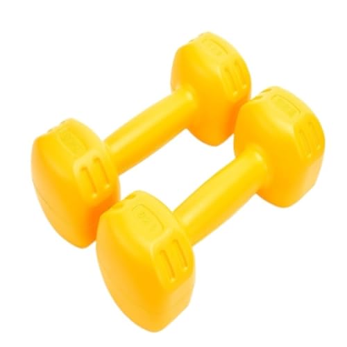 OZWYCY Dumbells EIN Paar Damenhanteln for Heimfitness, Yoga, Armformen Und Abnehmen, 1/2/3 Kg, for Männer Und Frauen Kurzhantel(Yellow,2kg) von OZWYCY