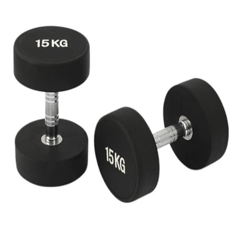 OZWYCY Dumbells EIN Paar Feste Hanteln Mit Rundem Kopf for Männer, Gummibeschichtete Hanteln, Fitnessgeräte for Den Heimgebrauch Kurzhantel(40kg) von OZWYCY