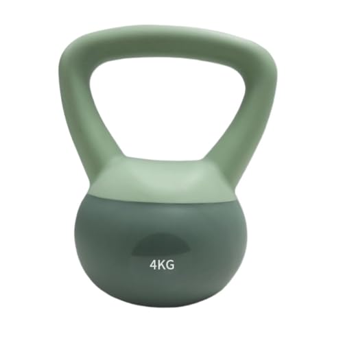 OZWYCY Dumbells Fitnessgeräte, Kniebeugen, Kettle-Lifts, Kurzhanteln, Po-Lift, Krafttraining, Kettles mit weichem Boden Kurzhantel(Green,8kg) von OZWYCY