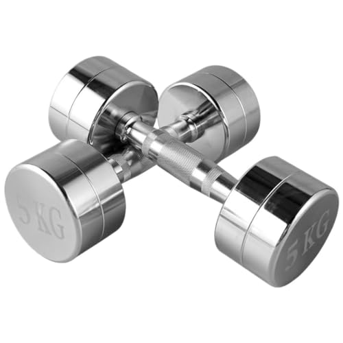 OZWYCY Dumbells Galvanisierte Hanteln for Männer Und Frauen, Heimgymnastik-Hanteln for Armkrafttraining, Stahlhanteln Kurzhantel(4kg) von OZWYCY