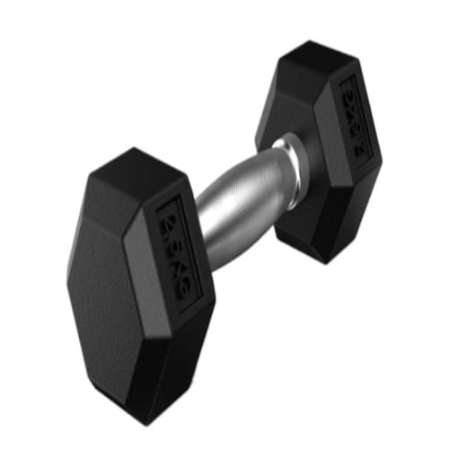 OZWYCY Dumbells Gummibeschichtete Feste Sechseckige Hanteln for Männer Und Frauen, Fitness-Heimtraining, Hochwertige Fitnessgeräte Kurzhantel(12.5kg) von OZWYCY