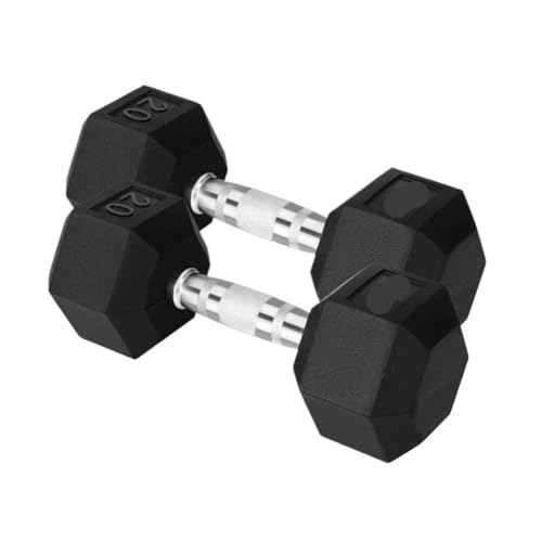 OZWYCY Dumbells Gym Home Gummierte Sechseckhantel Feste Hantel Kilogrammhantel Fitnessgeräte for Männer Und Frauen Kurzhantel(2.5kg) von OZWYCY