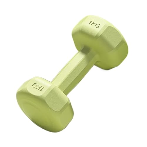 OZWYCY Dumbells Hantel Sechseckige Damenhantel Fitness Heimausrüstung Gummipaket Set Kombination Fitnesshantel Kurzhantel(Green,4kg) von OZWYCY