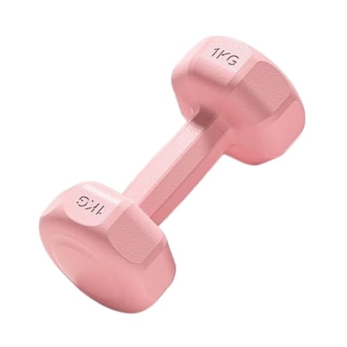 OZWYCY Dumbells Hantel Sechseckige Damenhantel Fitness Heimausrüstung Gummipaket Set Kombination Fitnesshantel Kurzhantel(Pink,6kg) von OZWYCY