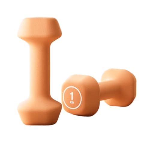 OZWYCY Dumbells Hanteln Outdoor-Fitnessstudio Haushaltsgeräte Kettlebells Männer Und Frauen Sport Yoga Reines Eisen Kleines Hantelset Kurzhantel(Orange,2kg) von OZWYCY