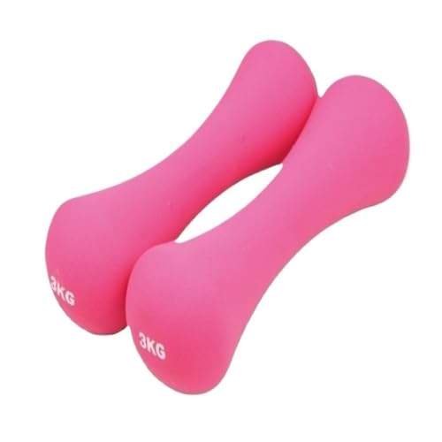 OZWYCY Dumbells Heimfitnessgeräte Knochenhanteln for Frauen, Sprungübungen, Schlankheitsarme, Yoga, Fitnesshanteln Kurzhantel(Pink,3kg) von OZWYCY