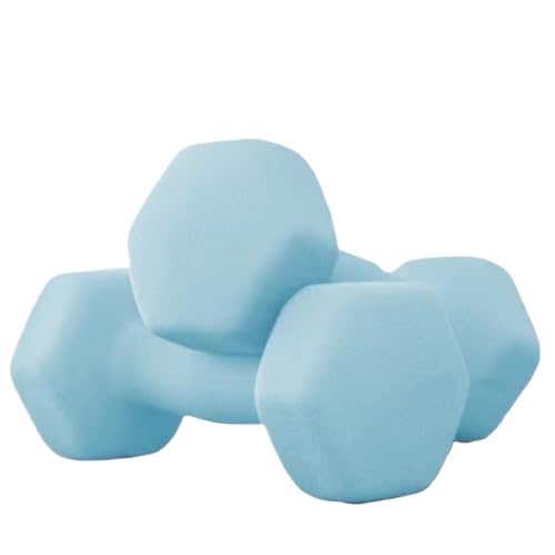 OZWYCY Dumbells Kleine Hanteln Aus Mattiertem Kunststoff, Yoga-Fitnessgeräte for Männer, EIN Paar Sechseckige Hanteln for Armübungen Kurzhantel(Blue,4kg) von OZWYCY