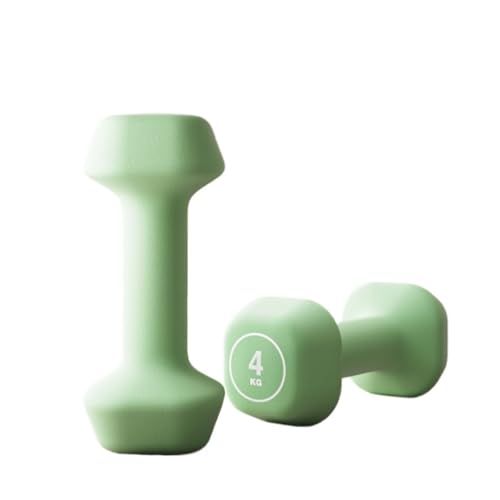 OZWYCY Dumbells Kunststoff Getaucht Kleine Hanteln Fitness Home Herren Krafttraining Ausrüstung Arm Muskeltraining Asiatische Glocke Kurzhantel(Green,6kg) von OZWYCY