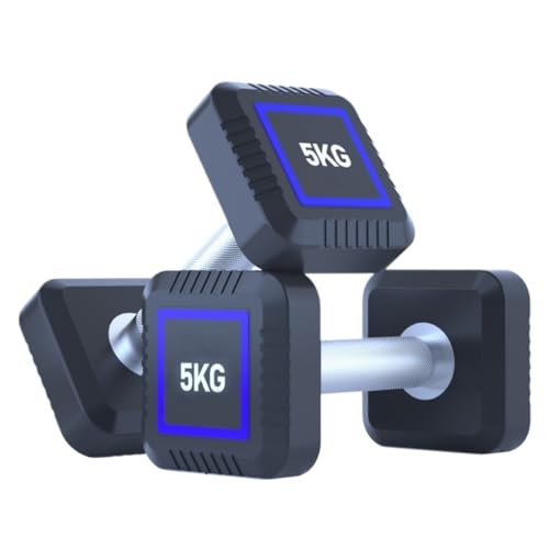 OZWYCY Dumbells Quadratische PU-Hantel for Fitnessstudio, High-End-Hantel, professionelles Krafttraining, Fitnessgeräte for Männer und Frauen Kurzhantel(35kg) von OZWYCY