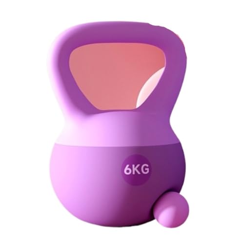 OZWYCY Dumbells Weiche Kettlebell Damen Fitness Home Training Hüfte Übung Shaping Squat Hantel Herren Kettle Ausrüstung Kurzhantel(Purple,8kg) von OZWYCY