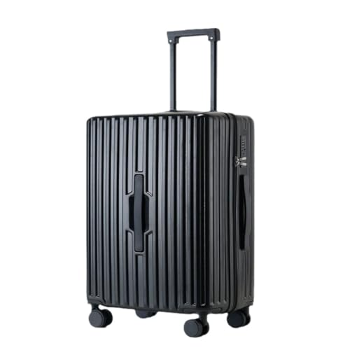 OZWYCY Rollkoffer 20-Zoll-Multifunktions-Passwort 24-Trolley-Koffer for Männer und Frauen, Leichter Koffer, frischer Koffer Reisekoffer(Black,26in) von OZWYCY