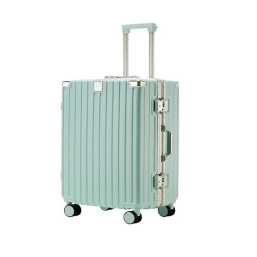 OZWYCY Rollkoffer Aluminiumrahmen-Koffer, multifunktionaler Trolley-Koffer, Universalräder, 20-Zoll-Koffer for Männer und Frauen Reisekoffer(A,24in) von OZWYCY