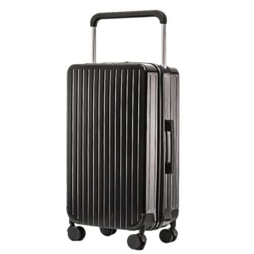 OZWYCY Rollkoffer Breites Trolley-Gepäck, Damen-Universal-Radgepäck, Großhandel, 20-Zoll-Passwort-Box, ausgewählte Herrentaschen Reisekoffer(Black,20) von OZWYCY