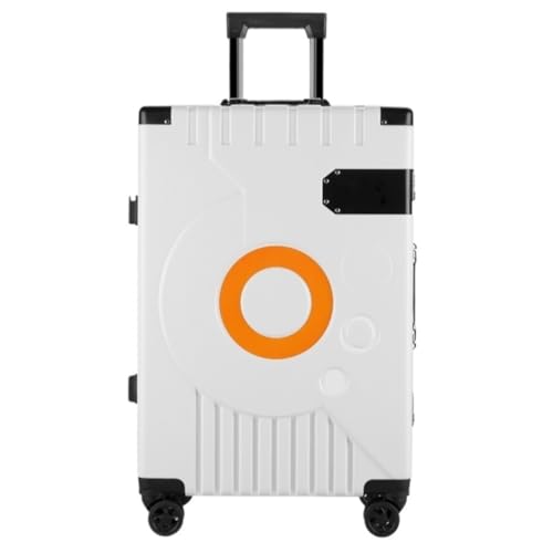 OZWYCY Rollkoffer Gepäck, Outdoor-Reisekoffer, Studentenkoffer, Trolley-Koffer Mit Aluminiumrahmen, Universal-Rollen-Trolley Reisekoffer(Silver) von OZWYCY