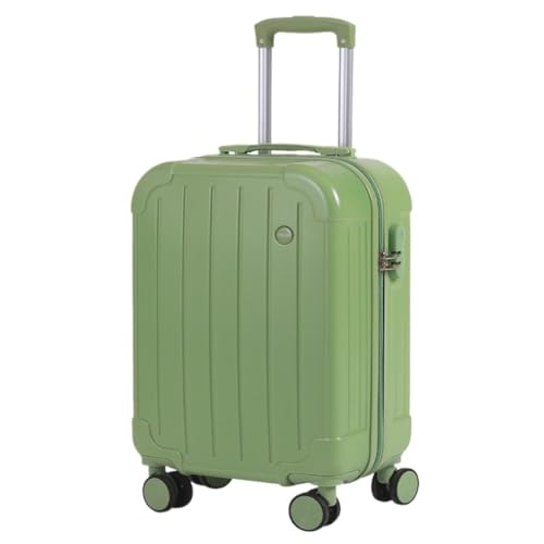 OZWYCY Rollkoffer Gepäck Universal Wheel Trolley Koffer Herren- und Damenkoffer 20-Zoll-Boarding-Koffer Ins-Koffer Reisekoffer(Green,20in) von OZWYCY