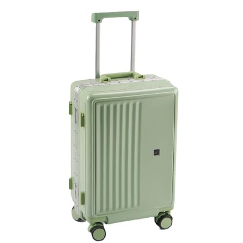 OZWYCY Rollkoffer Gepäckkoffer for Männer und Frauen, Leichter, kodierter, robuster Koffer, Universal-Rollengepäck-Trolley Reisekoffer(Green,24in) von OZWYCY