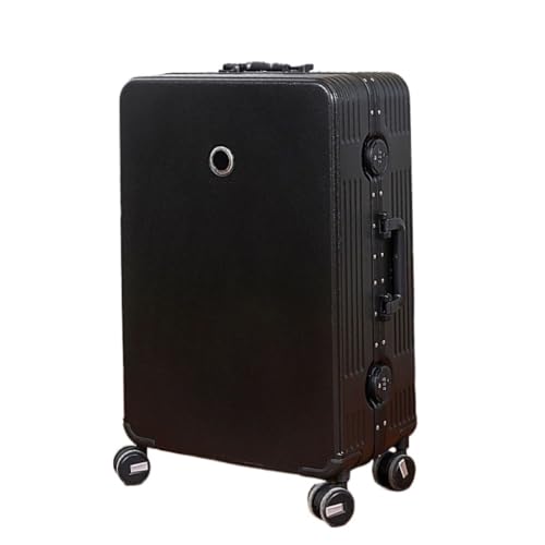 OZWYCY Rollkoffer Herren- und Damen-Koffer mit Aluminiumrahmen, Universalrad, Trolley-Koffer, Passwort-Box, Boarding-Koffer, Koffer Reisekoffer(Noir,26in) von OZWYCY