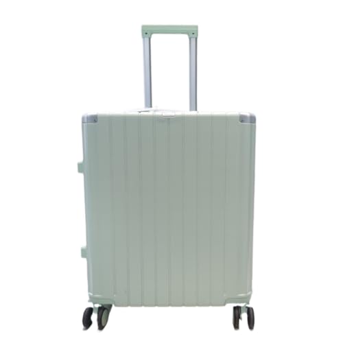 OZWYCY Rollkoffer Koffer Silent Universal Wheel Trolley Case Unisex Koffer Multifunktionaler Aluminiumrahmen Passwortbox Groß Reisekoffer(Green,20in) von OZWYCY