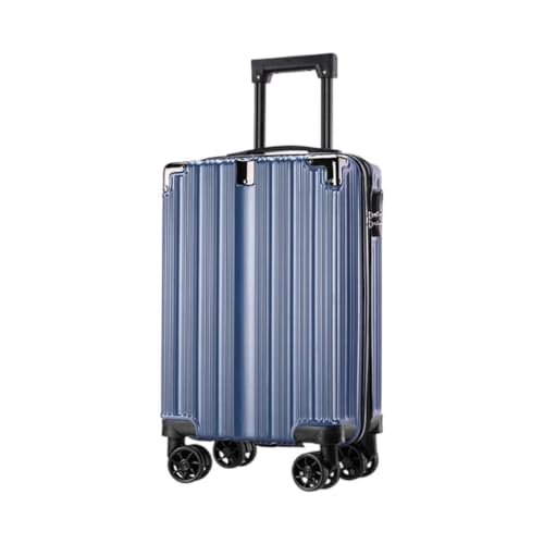 OZWYCY Rollkoffer Modischer Reißverschlusskoffer for Geschäftsreisen, Trolley-Koffer for Erwachsene, leiser Universal-Rollkoffer Reisekoffer(Blue) von OZWYCY