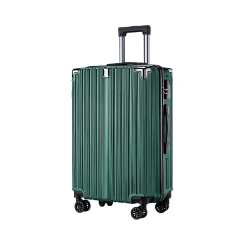 OZWYCY Rollkoffer Modischer Reißverschlusskoffer for Geschäftsreisen, Trolley-Koffer for Erwachsene, leiser Universal-Rollkoffer Reisekoffer(Green) von OZWYCY