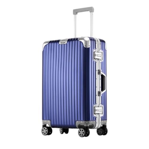 OZWYCY Rollkoffer Vollaluminium-Magnesiumlegierungs-Trolley-Koffer, Metallkoffer, Universal-Rad-Boarding-Koffer, 24-Zoll-Koffer Reisekoffer(P,29cm) von OZWYCY