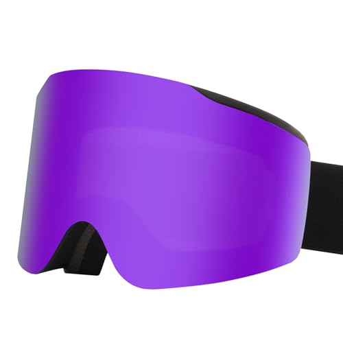 Oadnijuie Doppelschichtige Skibrille, Snowboardbrille, UV-Schutz, Anti-Beschlag-Schneebrille für Outdoor-Sport, Snowboardbrille, doppellagige Skibrille, UV-Schutz, Sportbrille von Oadnijuie