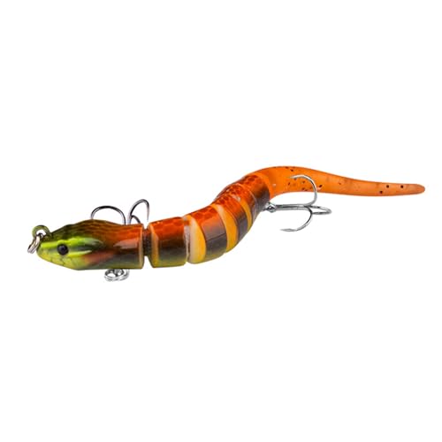 Oadnijuie MultiJointed Swimbait Angelköder Imitationen Schmerlenköder Gefälschte Bionikköder Künstliche Hartköder Angelzubehör von Oadnijuie