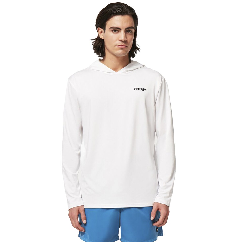 Oakley Apparel Rainbow Rc Hooded Uv Long Sleeve T-shirt Weiß M Mann von Oakley Apparel