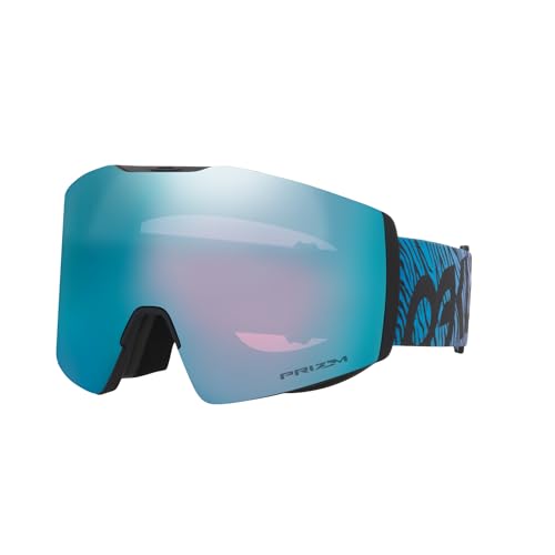 Oakley Fall Line L Bengal Blue/Prizm Snow Sapphire Iridium Goggles für Herren und Damen + Paket mit Designer iWear Brillen-Set von Oakley