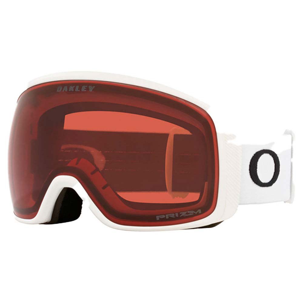 Oakley Flight Tracker L Prizm Ski Goggles Weiß Prizm Garnet/CAT2 von Oakley