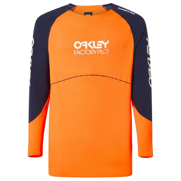 Oakley - Maven Scrub L/S Jersey - Radtrikot Gr XL orange von Oakley