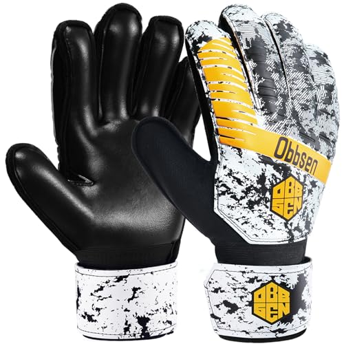 Obbsen Torwarthandschuhe für Kinder, Jugendliche und Erwachsene mit Fingersave-Schutz, Fußball Handschuhe Torwart fur Herren und Damen, Fussball Tormann Handschuhe die Starkem Grip Obbsen Torwarthandschuhe für Kinder, Jugendliche und Erwachsene mit Fingersave-Schutz, Fußball Handschuhe Torwart fur Herren und Damen, Fussball Tormann Handschuhe die Starkem Grip von Obbsen