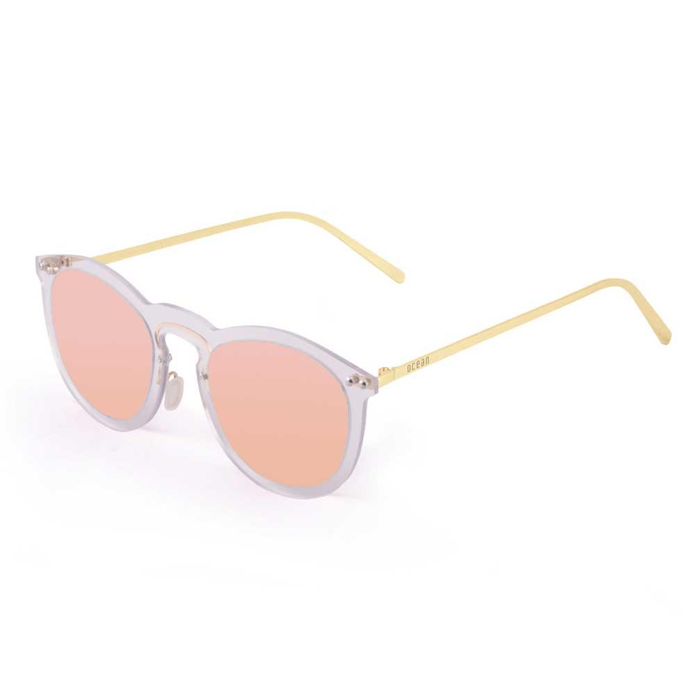 Ocean Sunglasses Berlin Polarized Sunglasses Rosa Transparent White / Metal Gold Temple/CAT2 Mann von Ocean Sunglasses