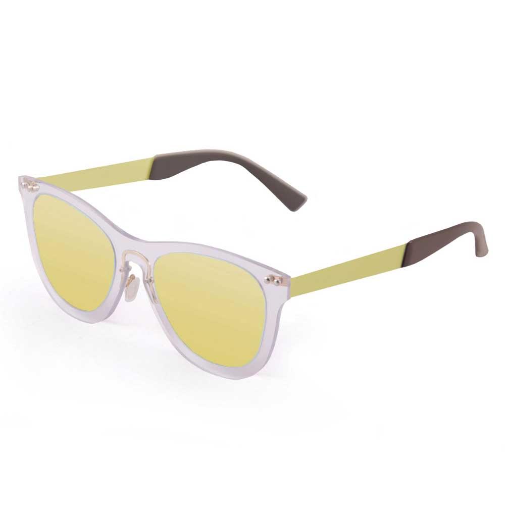 Ocean Sunglasses Florencia Sunglasses Gelb Transparent White / Metal Gold Temple/CAT2 Mann von Ocean Sunglasses