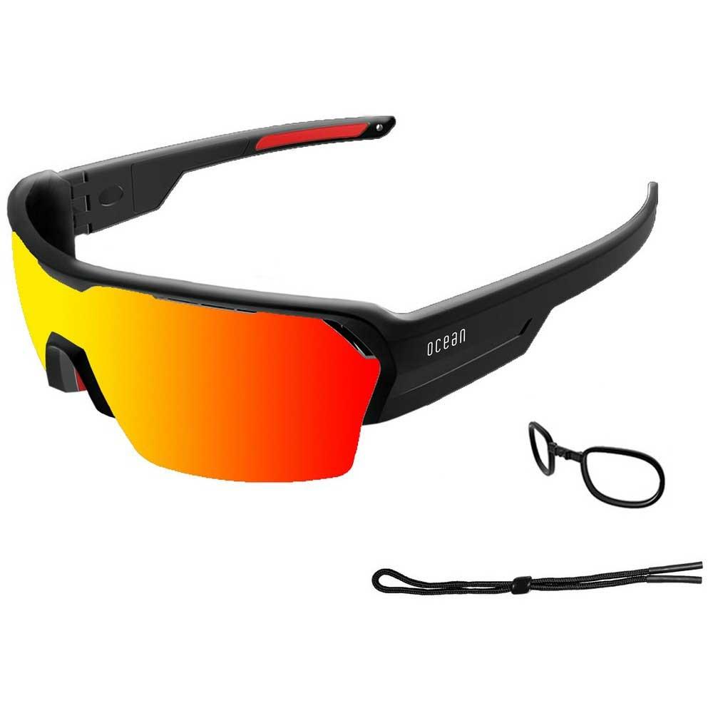 Ocean Sunglasses Race Polarized Sunglasses Rot Red Nosepad / Tips/CAT3 Mann von Ocean Sunglasses