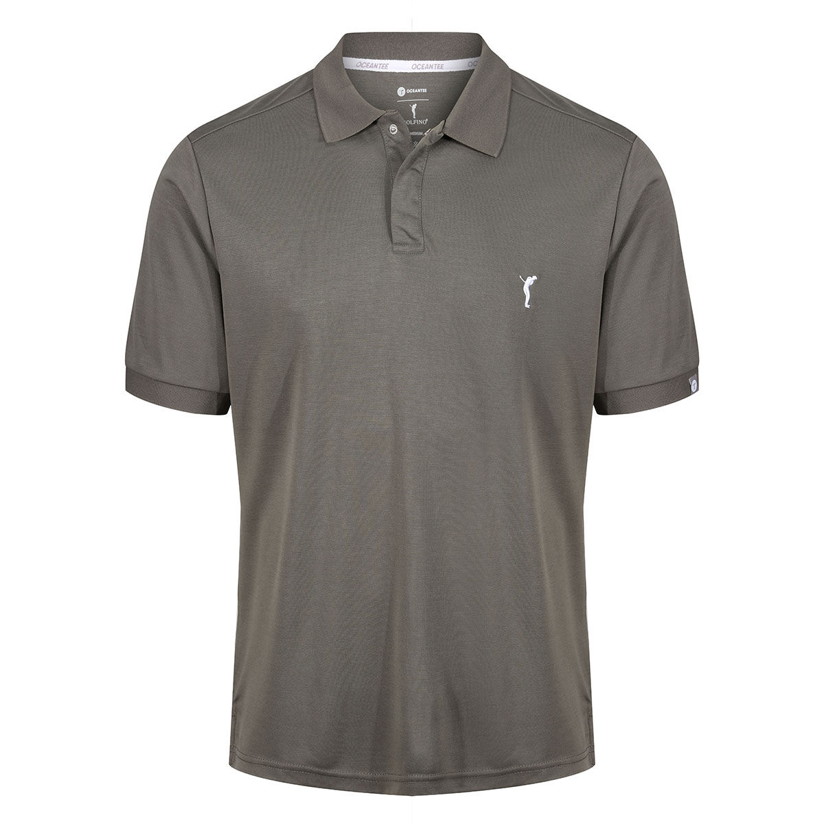 Ocean Tee GOLFINO Men's Wave Golf Polo Shirt, Mens, Gunmetal, Small | American Golf von Ocean Tee