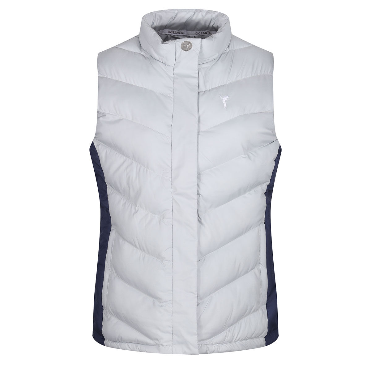 Ocean Tee GOLFINO Womens Wave Golf Gilet, Female, Microchip, Small | American Golf von Ocean Tee