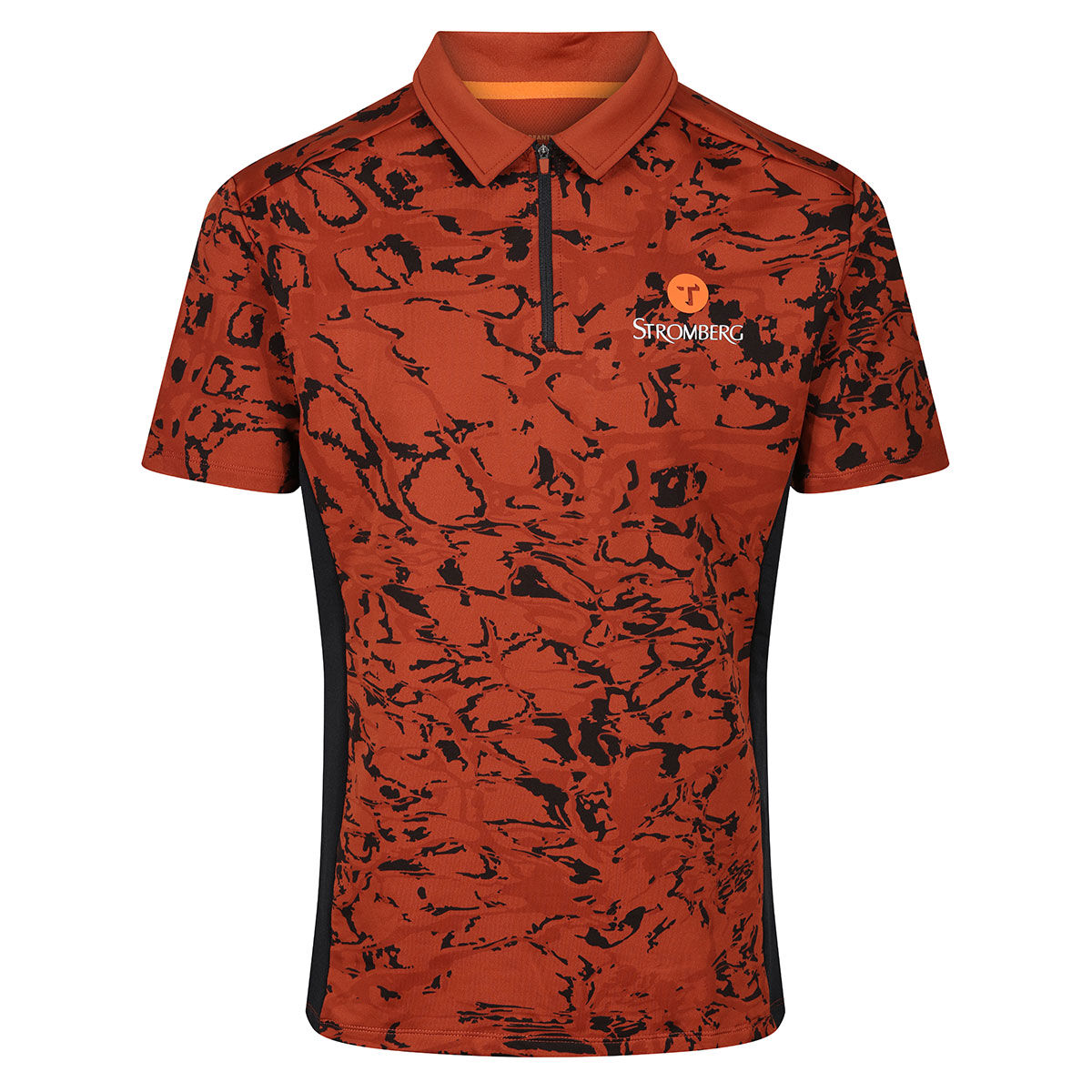 Ocean Tee Stromberg Men's Print Golf Polo Shirt, Mens, Autumn red, Small | American Golf von Ocean Tee